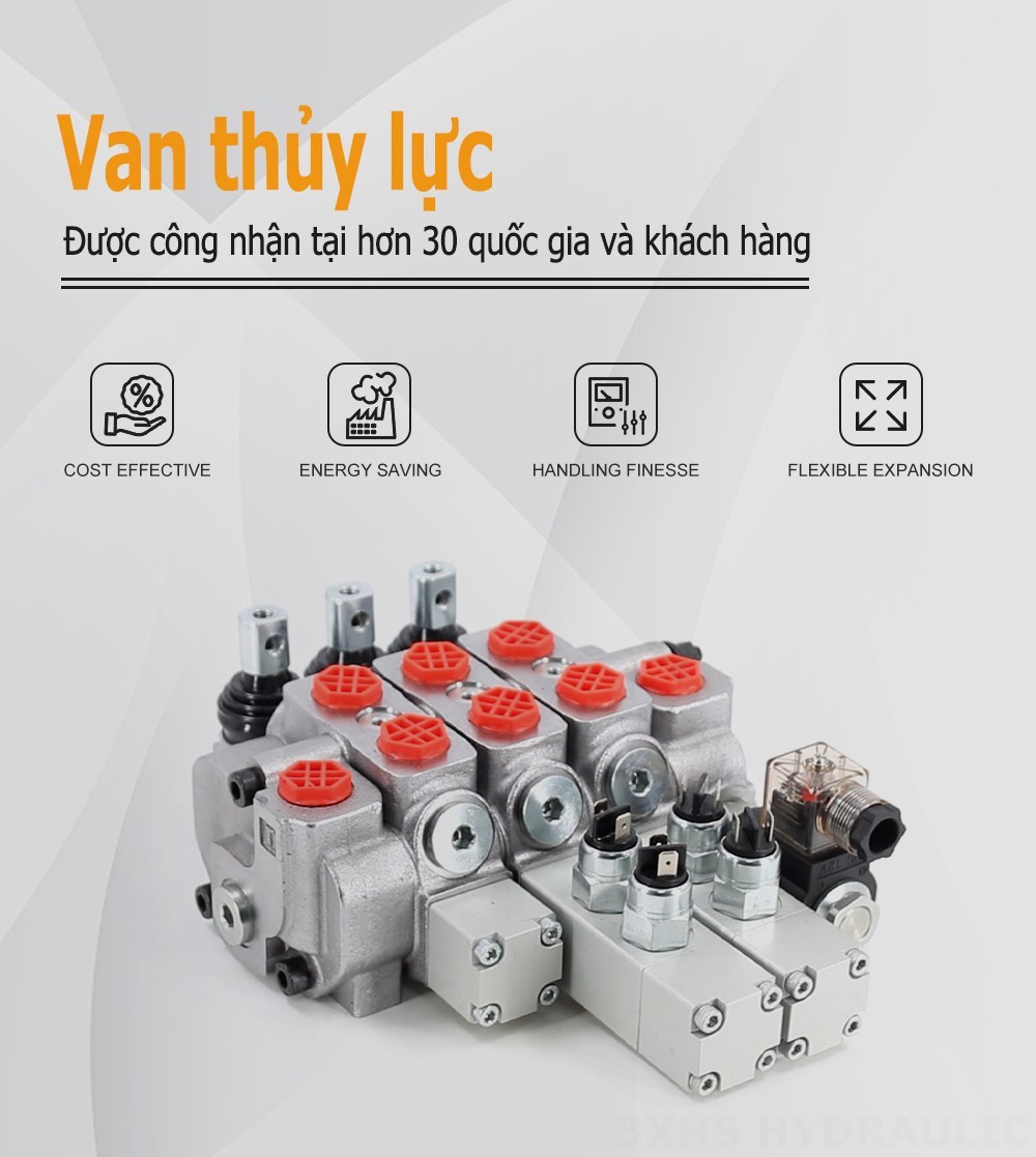 Cầu dao vi mô SD6 Điều khiển thủ công Xy lanh 3 Van định hướng phân đoạn